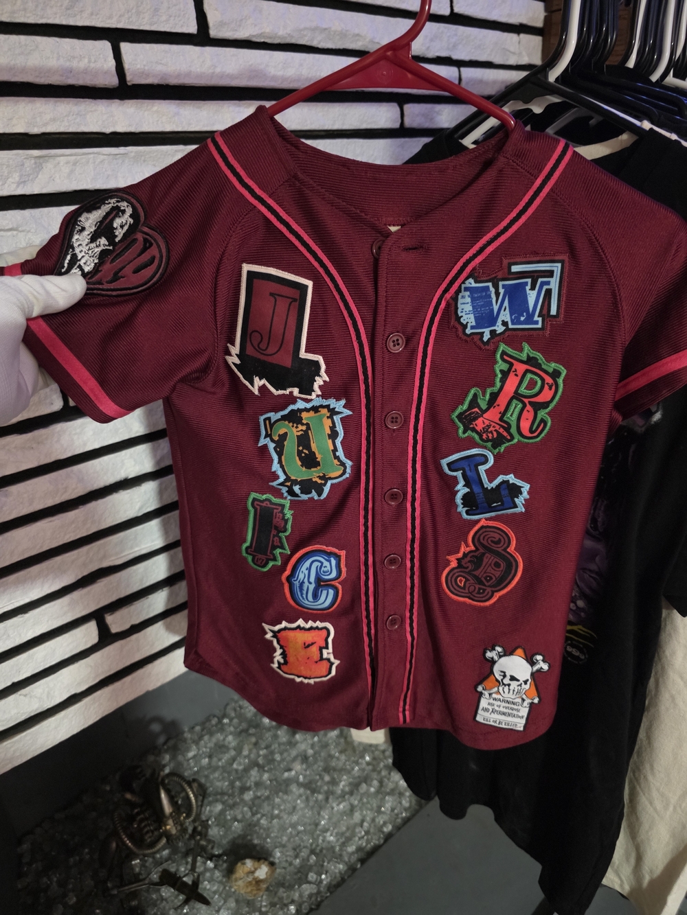 Brand X Juice WRLD Fighting Demons Baseball Jersey Small